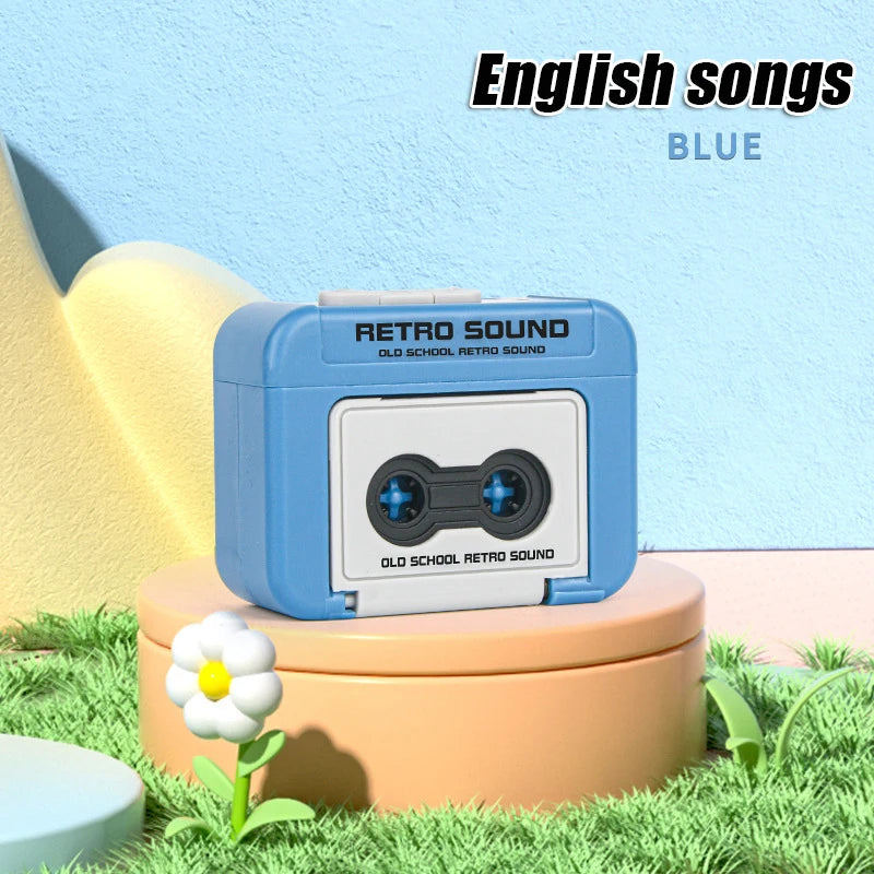 Vintage Mini Retro Cassette Radio Keychain