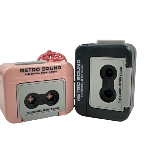 Vintage Mini Retro Cassette Radio Keychain