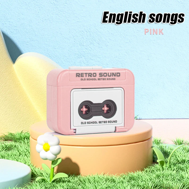 Vintage Mini Retro Cassette Radio Keychain